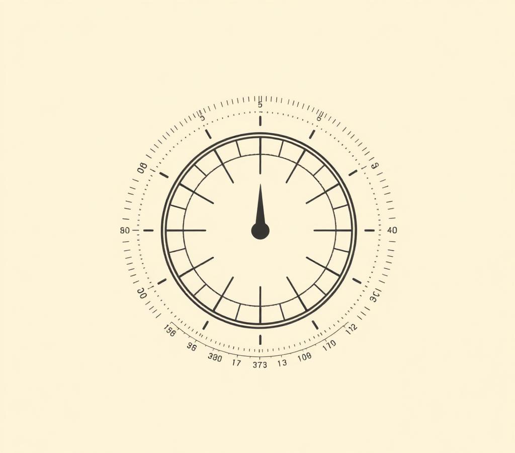 Line-art illustration of a segmented scoring dial